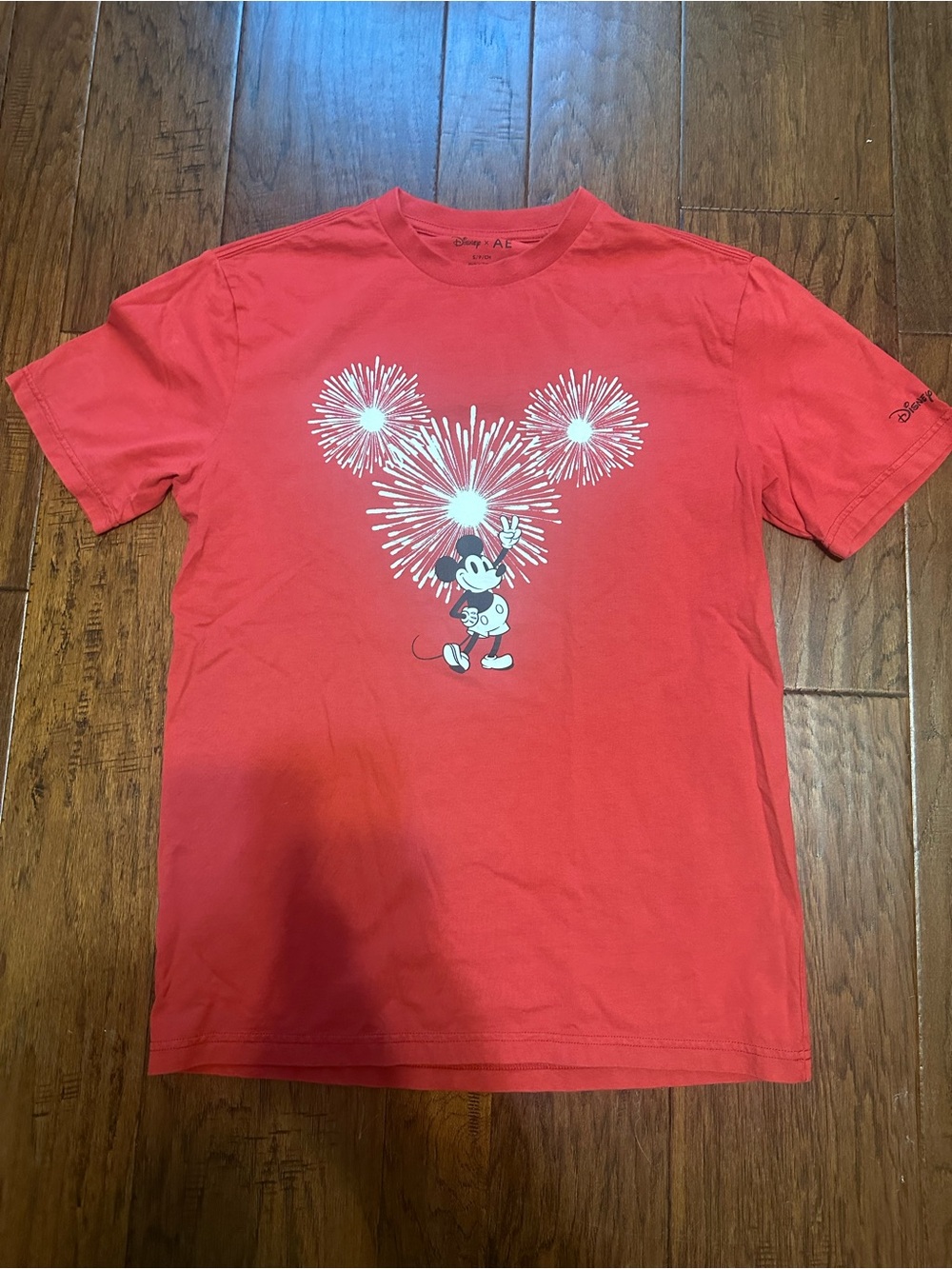 Disney x American Eagle Mickey Mouse Fireworks 4th of July Shirt